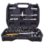 DELI σετ καστάνια με καρυδάκια DL1032, με θήκη, 1/2", Cr-V, 32τμχ - 6973107486555