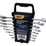 DELI σετ γερμανοπολύγωνα κλειδιά DL130008A, 6-19mm, 8τμχ - 6973107486418