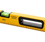 DELI αλφάδι DL290500 με 3 μάτια & χάρακα, μαγνητικό, 50cm - 6973107487033