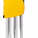 DELI σετ κλειδιά Allen DL3088 με μακρύ βραχίονα, 1.5-10mm, Cr-V, 9τμχ - 6974173013331