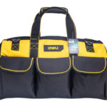 DELI τσάντα εργαλείων ώμου DL430118, 43 x 20 x 29cm, μαύρη - 6974173017261