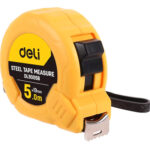 DELI μέτρο DL9005B, με κλείδωμα & clip ζώνης, 5m x 19mm - 6973107486937