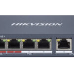 HIKVISION Managed switch DS-3E1106HP-EI, 4x PoE & 2x RJ45 ports, 100Mbps - 6941264094692