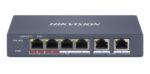 HIKVISION Managed switch DS-3E1106HP-EI, 4x PoE & 2x RJ45 ports, 100Mbps - 6941264094692