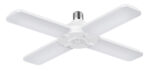 POWERTECH LED λάμπα E27-018, 4x αναδιπλούμενα πτερύγια, 52W, 4000K, E27 - 5210131052747