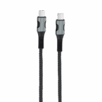 EGOBOO ChargeFlow Fabric Cable USB-C to USB-C, 1.2m, Black