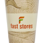 FAST STORES χάρτινα ποτήρια καφέ, 16oz, χωρίς καπάκι, 20τμχ - 5210131070291