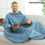Ολόσωμη Unisex Kουβέρτα με Mανίκια & Tσέπη Faboulazy InnovaGoods 130×170 Εκατοστά Μπλέ