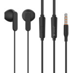 CELEBRAT earphones με μικρόφωνο G23, 3.5mm σύνδεση, Φ14mm, 1.2m, μαύρα - 6925146951181