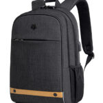 GOLDEN WOLF τσάντα πλάτης GB00375 με θήκη laptop 15.6", 19L, USB, μαύρη - 6970672353299