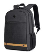 GOLDEN WOLF τσάντα πλάτης GB00375 με θήκη laptop 15.6", 19L, USB, μαύρη - 6970672353299