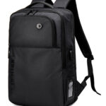 GOLDEN WOLF τσάντα πλάτης GB00399, με θήκη laptop 15.6", 20L, μαύρη - 5210131048634