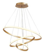 POWERTECH LED φωτιστικό οροφής HLL-0078, 44W, 4000K, 60x60cm, χρυσό - 5210131056677