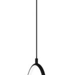 POWERTECH LED φωτιστικό οροφής HLL-0145, 25W, 4000K, Φ40cm, 1m, μαύρο - 5210131089248