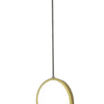 POWERTECH LED φωτιστικό οροφής HLL-0146, 25W, 4000K, Φ40cm, 1m, χρυσό - 5210131089255