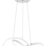 POWERTECH LED φωτιστικό οροφής HLL-0164, 50W, 4000K, Φ60cm, 1m, λευκό - 5210131091340