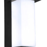 POWERTECH LED φωτιστικό τοίχου HLL-0166, 12W, 4000K, 960lm, IP65, μεταλλικό, μαύρο - 5210131091364