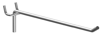 HOOK-15-5 Γάντζος μονός HOOK-15-5 για διάτρητο stand, μεταλλικός, 15cm, 5τμχ - 5210131068250 - Image 1