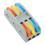 POWERTECH κλέμα σύνδεσης καλωδίων HUH-0091, 3 θέσεων, 0.08mm-4mm², 10τμχ - 5210131058473