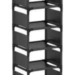 HOME USE υφασμάτινη παπουτσοθήκη HUH-0132, 7 θέσεων, 33x28x128cm, γκρι - 5210131084557