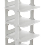 HOME USE παπουτσοθήκη HUH-0150, 5 θέσεων, 24.5x26.5x60cm, γκρι - 5210131080399