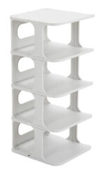 HOME USE παπουτσοθήκη HUH-0150, 5 θέσεων, 24.5x26.5x60cm, γκρι - 5210131080399