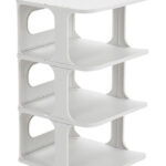 HOME USE παπουτσοθήκη HUH-0154, 4 θέσεων, 24.5x26.5x45cm, γκρι - 5210131080825