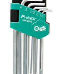 PROSKIT σετ κλειδιά Allen HW-229B σε σχήμα L, 9τμχ - 4710810407161