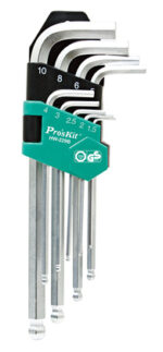 PROSKIT σετ κλειδιά Allen HW-229B σε σχήμα L, 9τμχ - 4710810407161