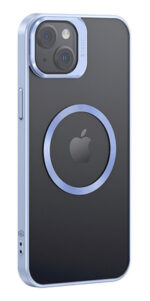 USAMS θήκη Geying US-BH856 για iPhone 15 Plus, διάφανη/μπλε - 6958444907277