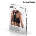 InnovaGoods Adaptable Posture Corrector Pro Ρυθμιζόμενος Νάρθηκας Πλάτης σε Μαύρο Χρώμα (V0101117)