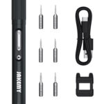 JAKEMY ηλεκτρικό κατσαβίδι JM-Y05 με LED φακό, 3 λειτουργίες, 6 μύτες - 6949639106018