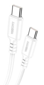 KAKUSIGA καλώδιο USB-C σε USB-C KSC-982, 60W, 480Mbps, 1m, λευκό - 6921042139883