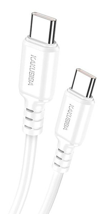 KSC-982-CC-WH KAKUSIGA καλώδιο USB-C σε USB-C KSC-982, 60W, 480Mbps, 1m, λευκό - 6921042139883 - Image 1