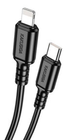 KAKUSIGA καλώδιο Lightning σε USB-C KSC-982, 20W, 480Mbps, 1m, μαύρο - 6921042139852