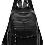 ROXXANI γυναικεία τσάντα πλάτης LBAG-0023, μαύρη - 5210131074688