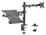 BRATECK βάση γραφείου οθόνης LDT66-C024ML, 17-32", έως 9kg, με θέση για laptop - 5210131069677