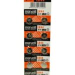 MAXELL αλκαλικές μπαταρίες ρολογιού LR44, 1.5V, 10τμχ - 4902580131401