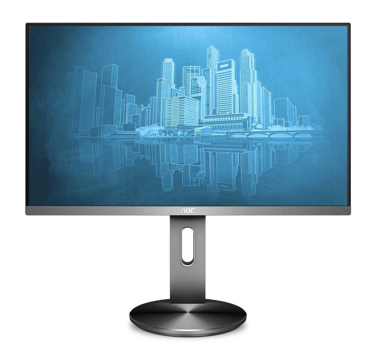 M-I2490PXQU-GA AOC used οθόνη I2490PXQU IPS-LED, 23.8", 1920x1080, VGA/HDMI/DisplayPort, Grade A - 5210131141564 - Image 1