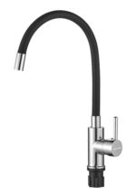 BRUNO μπαταρία πάγκου κουζίνας M54804-006C-S626, εύκαμπτη, αναμεικτική, μαύρη - 5210131065204