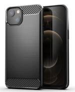 POWERTECH Θήκη Carbon MOB-1659 για iPhone 13 mini, μαύρη - 9145576212530