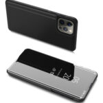 POWERTECH θήκη Clear View MOB-1663 για iPhone 13 Pro Max, μαύρη - 9145576216866