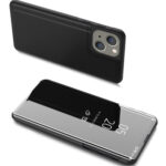 POWERTECH θήκη Clear View MOB-1666 για iPhone 13 mini, μαύρη - 9145576216835