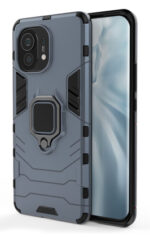 POWERTECH Θήκη Ring Armor MOB-1712 για Xiaomi Mi 11, μπλε - 9111201932333