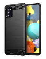 POWERTECH θήκη Carbon MOB-1727 για Samsung A03S, μαύρη - 5900217878636