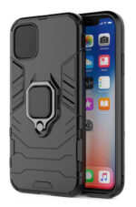 POWERTECH Θήκη Ring Armor MOB-1746 για iPhone 14, μαύρη - 5900217950219