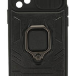 POWERTECH Θήκη Ring Lens MOB-1751 για Samsung A73 5G, μαύρη - 5900217919490