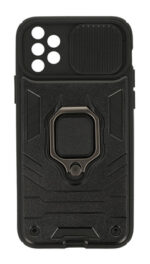 POWERTECH Θήκη Ring Lens MOB-1751 για Samsung A73 5G, μαύρη - 5900217919490