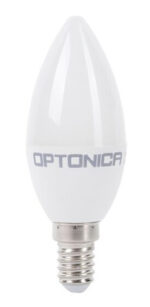 OPTONICA LED λάμπα candle C37 1429, 8W, 4500K, 710lm, E14 - 3800156614291