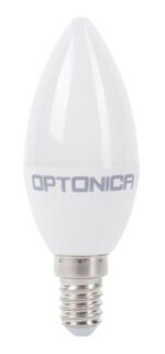 OPTONICA LED λάμπα candle C37 1430, 8W, 2700K, 710lm, E14 - 3800156614307